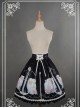 Starry Sky Aquarius Chiffon Printing Lace-up Classic Lolita Skirt
