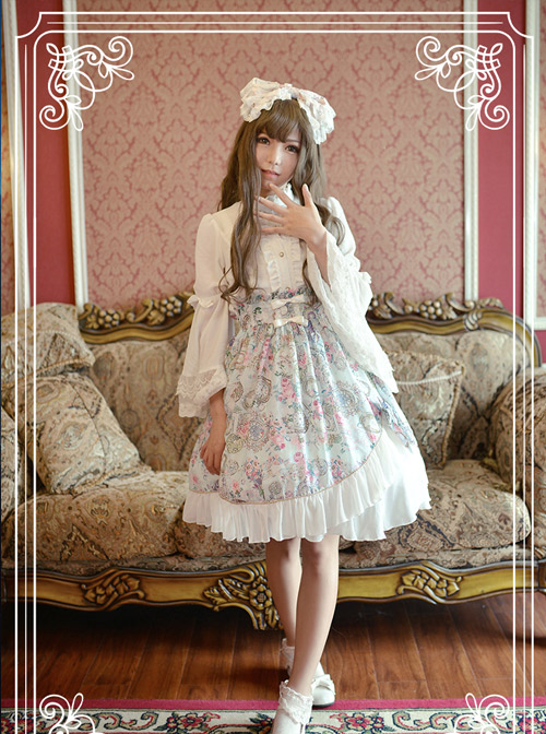 Antique Clock Series Ordinary Waist Classic Lolita Skirt