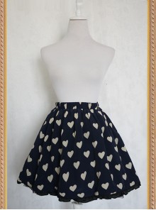 The Queen Of Hearts Series Heart-shaped Pattern Chiffon Lolita Skirt