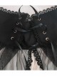 Retro High Waist Crucifix Printing Lolita Skirt