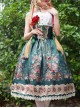 Surface Spell- Alps Rose Series High Waist Fish-bone Classic Lolita Skirt