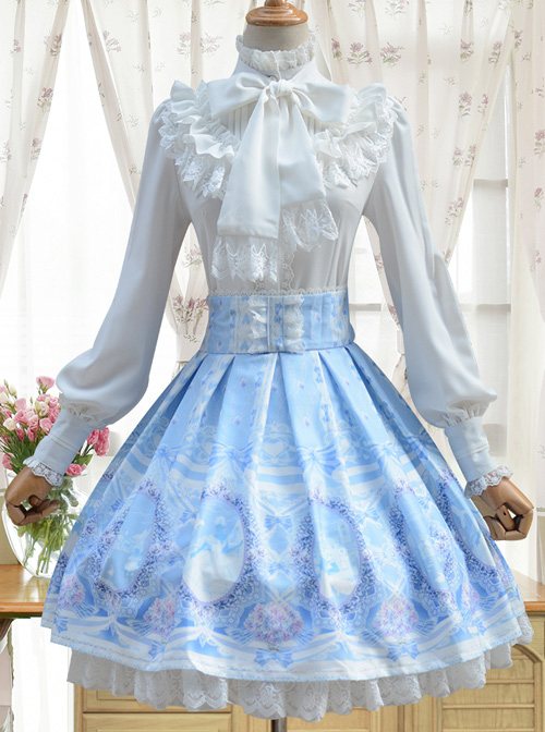 Fairy Princess Printing Little High Waist Classic Lolita Skirt