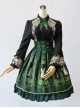 Retro Printing Palace Style High Waist Classic Lolita Skirt
