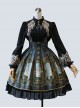 Retro Printing Palace Style High Waist Classic Lolita Skirt