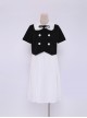 College Style Pure White Lolita Pleated Skirt