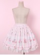 Donut Rabbit Printing Sweet Lolita Skirt