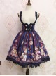 Steam Bears Double-breasted High Waist Classic Lolita Sling Skirt