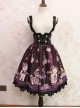 Steam Bears Double-breasted High Waist Classic Lolita Sling Skirt