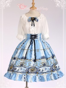 Magic Tea Party Angel Fish Series High Waist Classic Lolita Skirt