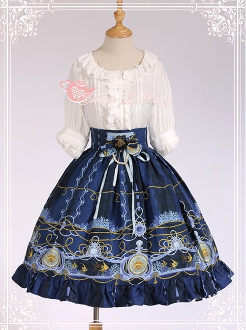 Magic Tea Party Angel Fish Series High Waist Classic Lolita Skirt