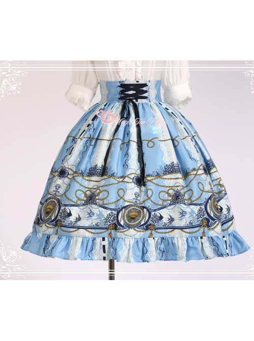 Magic Tea Party Angel Fish Series High Waist Classic Lolita Skirt