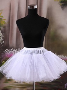 Bridal Dress Fluffy White Sweet Lolita Dress Petticoat
