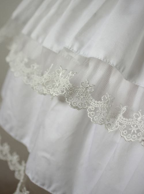 Cake Skirt White Lace Lolita Dress Petticoat