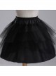 Above Knee Multilayer Black Yarn Lolita Dress Petticoat