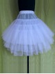 Sweet White Three Layer Yarn Lolita Dress Petticoat