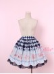 Donut Rabbit Series Printing Bowknot Petal Lower Hem Sweet Lolita Skirt