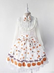 Fashion Paris Tower And Biscuit Series Printing Sweet Lolita Skirt