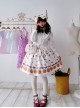 Fashion Paris Tower And Biscuit Series Printing Sweet Lolita Skirt