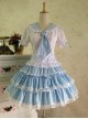 College Style  Sweet Lolita Sailor Shirt And Skirt Set