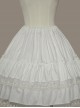 White Lace Cake Skirt Cute Lolita Shirt And Petticoat Set