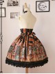 Walnut Soldier's Wonderful Journey High Waist Lolita Skirt