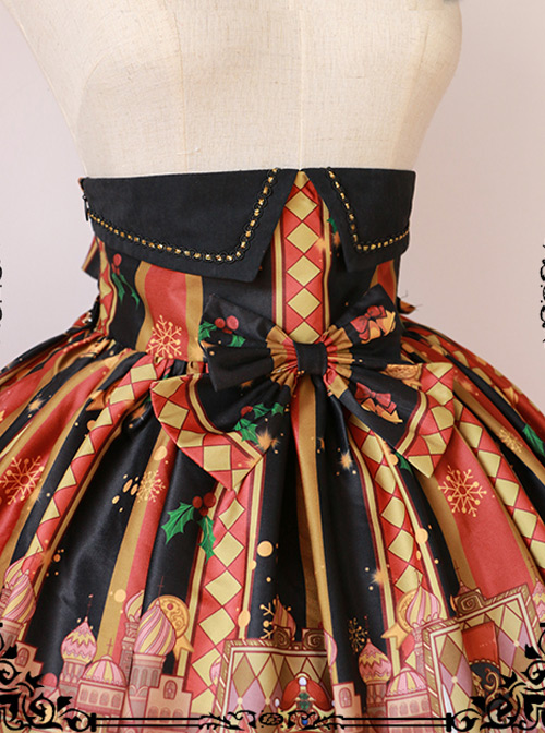 Walnut Soldier's Wonderful Journey High Waist Lolita Skirt