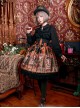 Walnut Soldier's Wonderful Journey High Waist Lolita Skirt