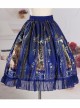 Castle Elves Series Printing Ruffles Gothic Lolita Skirt