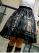 Castle Elves Series Printing Ruffles Gothic Lolita Skirt