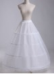White Petticoat Enlarge Lolita Long Dress Bracing