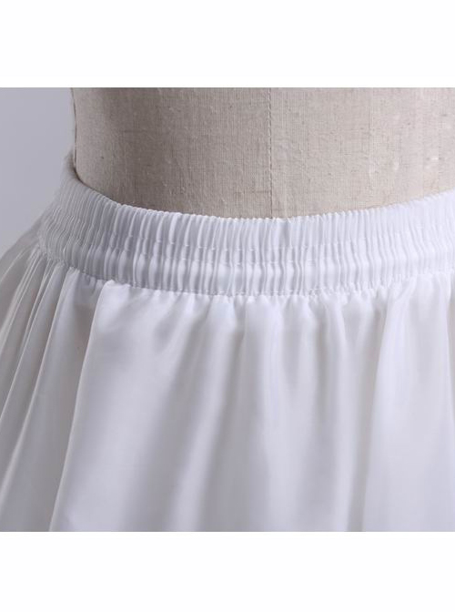 White Petticoat Enlarge Lolita Long Dress Bracing