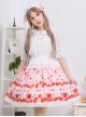 Bowknot Lace Cherry Sauce Sweet Lolita Skirt