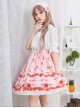 Bowknot Lace Cherry Sauce Sweet Lolita Skirt