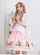 Bowknot Lace Strawberry Jam Sweet Lolita Skirt