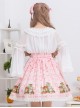 Bowknot Lace Strawberry Jam Sweet Lolita Skirt