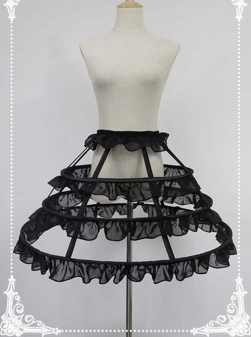 Ruffles Birdcage Type Steel Ring Dress Support Lolita Petticoat