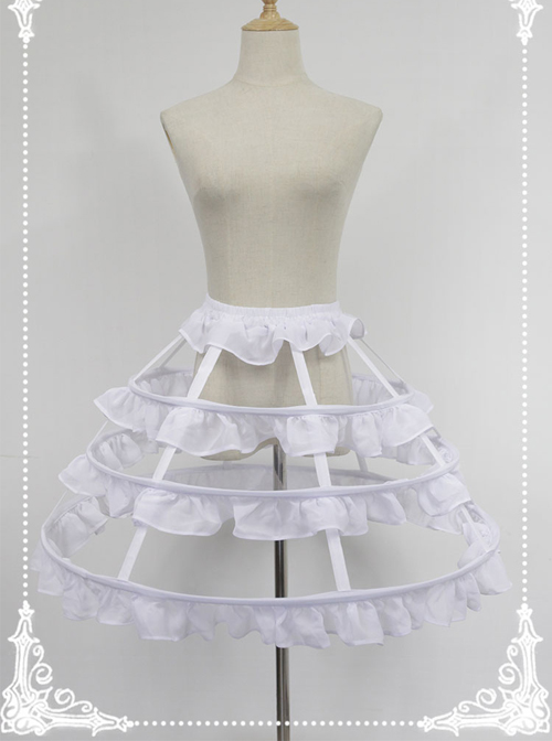 Ruffles Birdcage Type Steel Ring Dress Support Lolita Petticoat