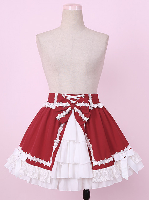Little Red Riding Hood Series Multi-Layer Cake Lace Sweet Lolita Skirt