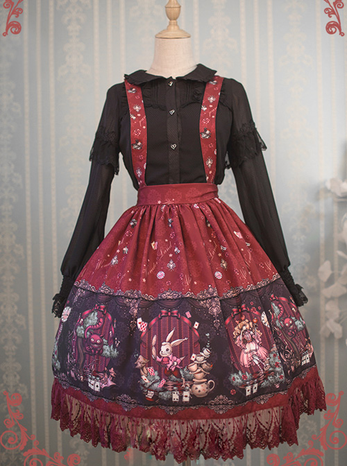 Alice's Dreamland Series Printing Classic Lolita Skirt