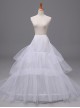 White Big Wedding Dress Trailing Style Petticoat