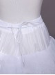 White Big Wedding Dress Trailing Style Petticoat