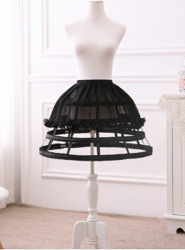 Fish-bone Lolita Four Layers Birdcage Style Skirt Brace