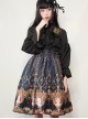 Retro Concise Double-sided Printing Classic Lolita Skirt