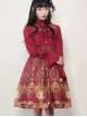 Retro Concise Double-sided Printing Classic Lolita Skirt