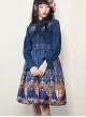 Retro Concise Double-sided Printing Classic Lolita Skirt