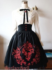 Judgment Day Series Gorgeous Embroidery Classic Lolita Skirt