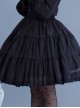 Black Or White Cute Lace Pure Color Classic Lolita Skirt