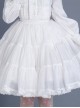 Black Or White Cute Lace Pure Color Classic Lolita Skirt
