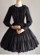 Black Or White Cute Lace Pure Color Classic Lolita Skirt