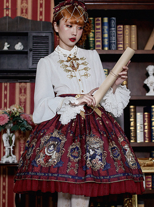 Fog-moon And Crown Series Elegance Classic Lolita Skirt